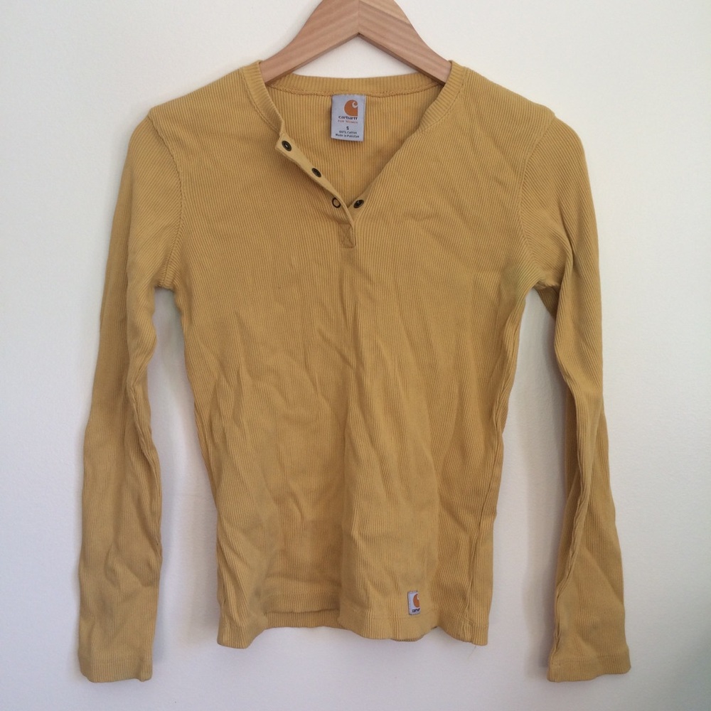 Carhartt Ribbed Yellow Top